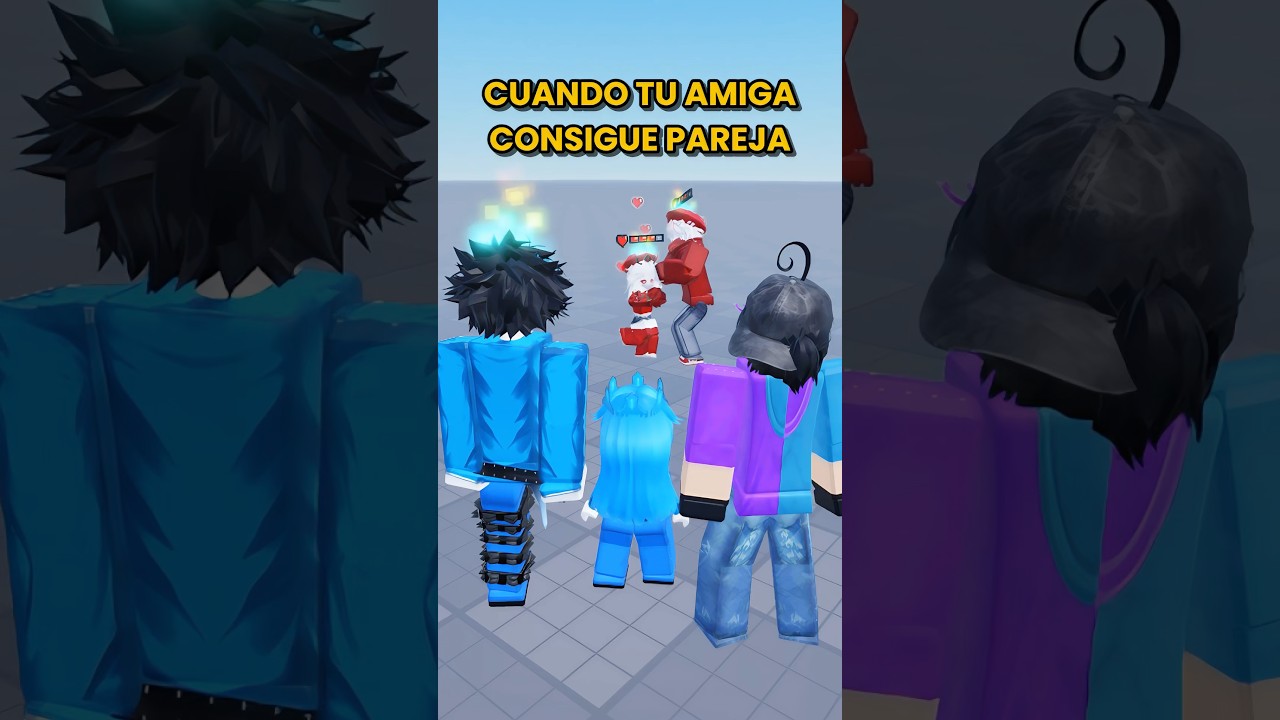 MI AMIGA CONSIGUE NOVIO 😱😂 #humor #roblox #pareja #robloxmemes
