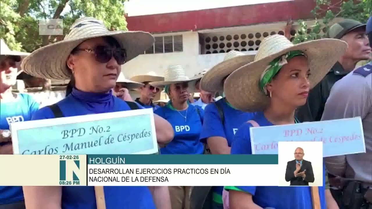 Amplia participación popular en preparación para la defensa en Cuba