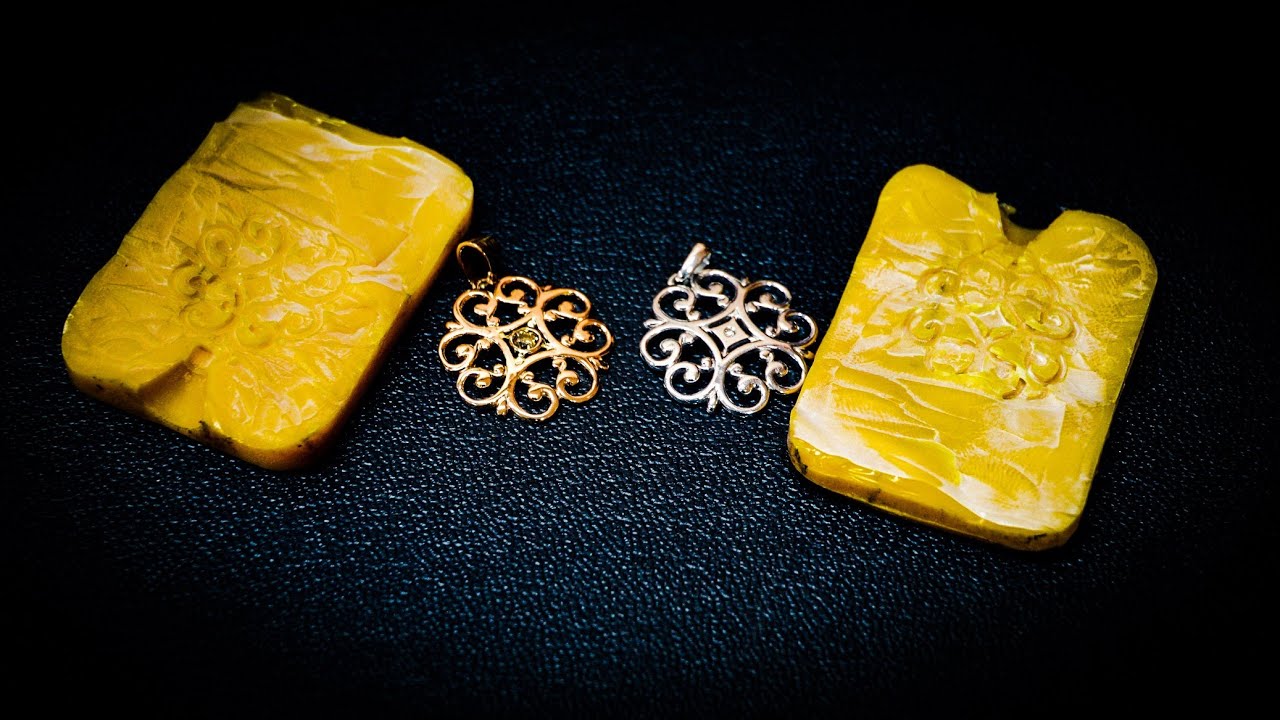 Making a copy of a gold pendant with a diamond #MatsonJewellery