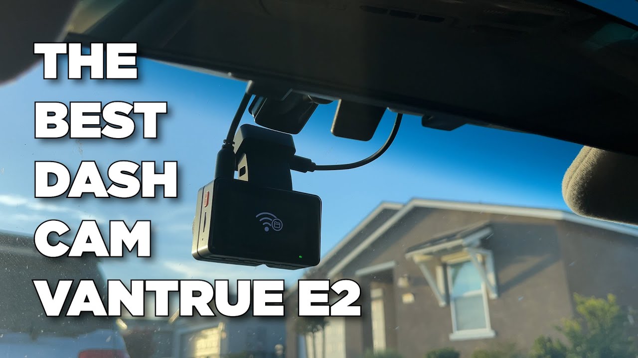 Vantrue E2 Dash Cam Front and Rear with Voice Control, 2.7K + 2.7K Dual Dash Camera for Cars