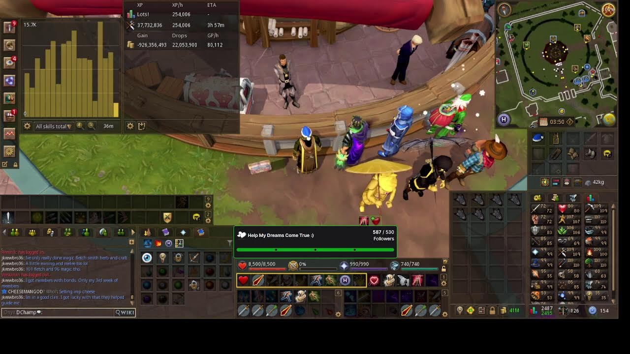 RuneScape Livestream. Come Chill and Watch