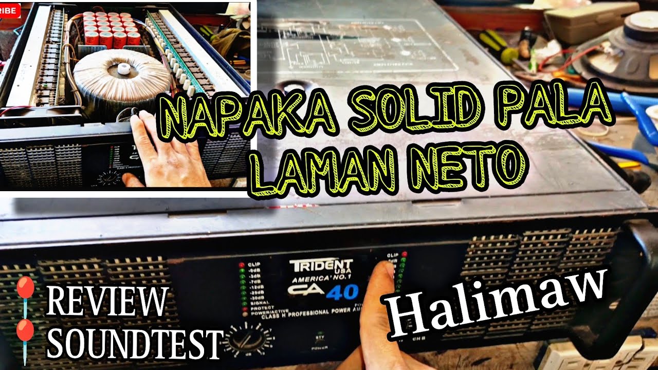 Trident CA40 Ito pala ang loob, review and sound test solid