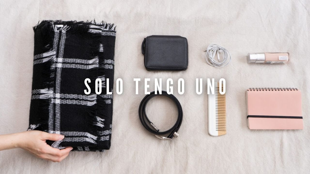 30 cosas de las que tengo solo una - minimalismo