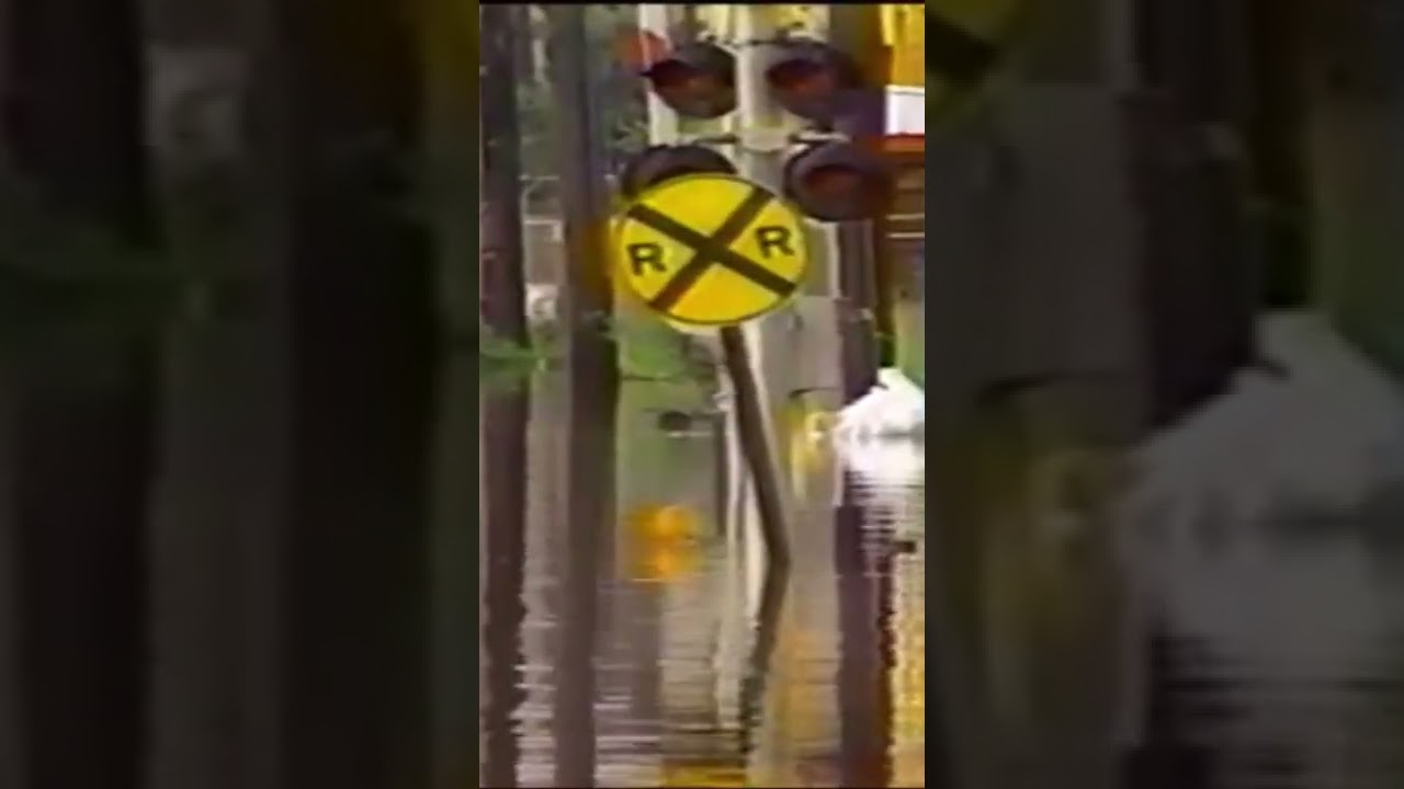 Local TV News covers The Great Flood of 1993. #history #localnews #localnewsmatters #flood