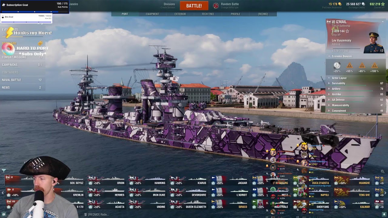 #1 World of Warships Livestream