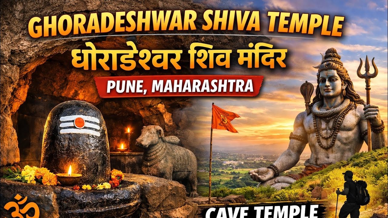 ఘోరాడేశ్వర్ ఆలయం & గుహలు | Ghoradeshwar Temple & Caves | Trek &  Near Pune | घोराड़ेश्वर शिव मंदिर