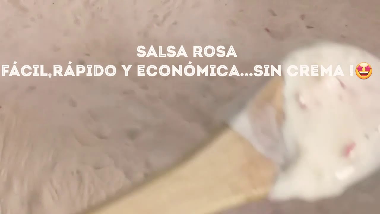 Salsa rosa,f&aacute;cil y sin crema