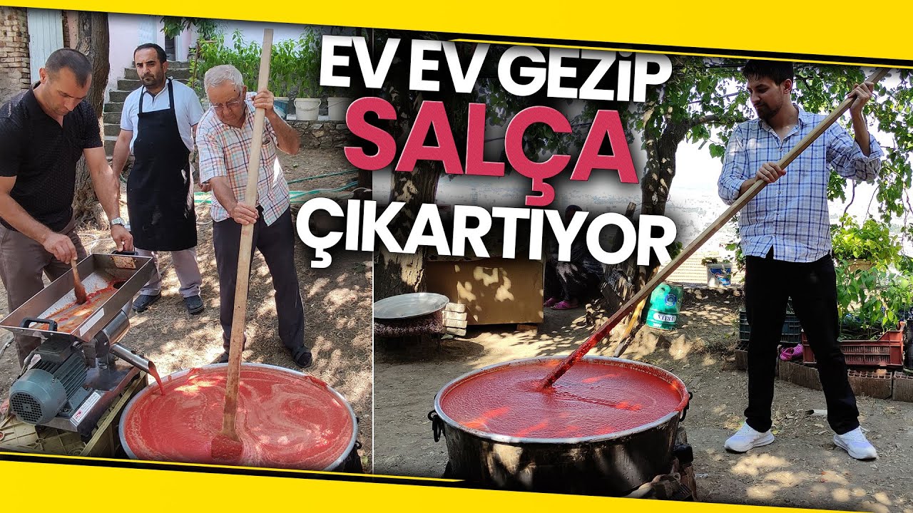 Seyyar Salça Fabrikasını Sokak Sokak Gezdiriyor
