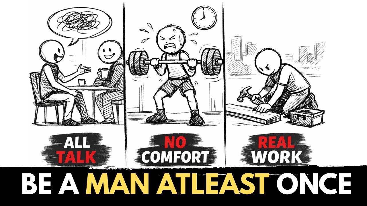 Be a Real Man : Stop Talking Start Working (A Hard Truth for Men)