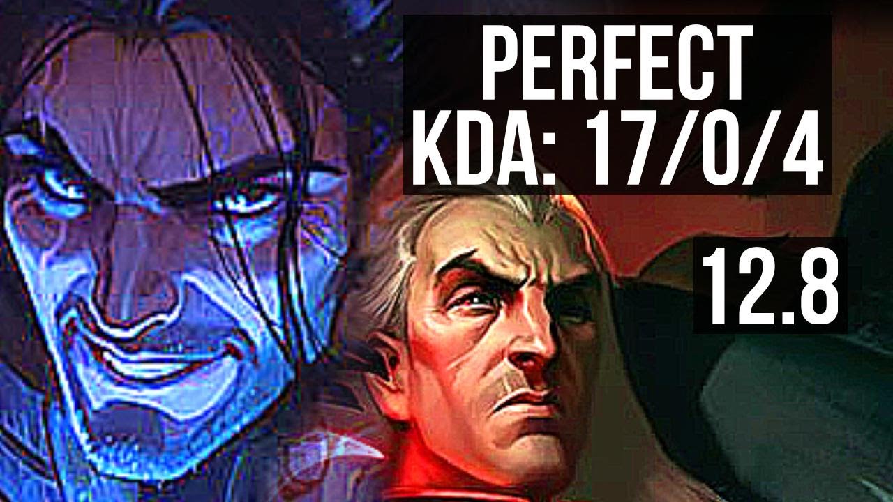 SYLAS vs SWAIN (TOP) | 17/0/4, Quadra, 9 solo kills, Legendary, 600+ games | EUW Master | 12.8