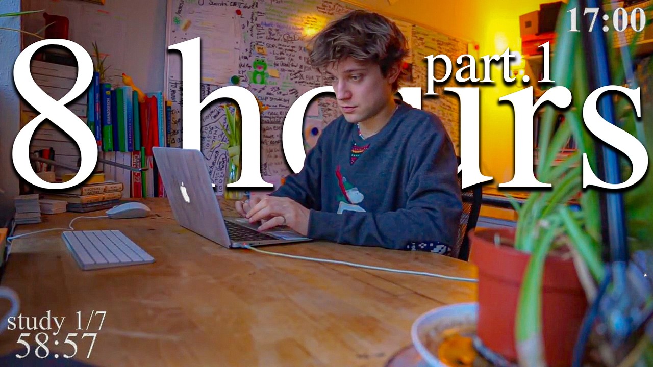 LIVE | 8-HOUR study with me 📚⛈️ rain sounds & pomodoro timer 60 & 10