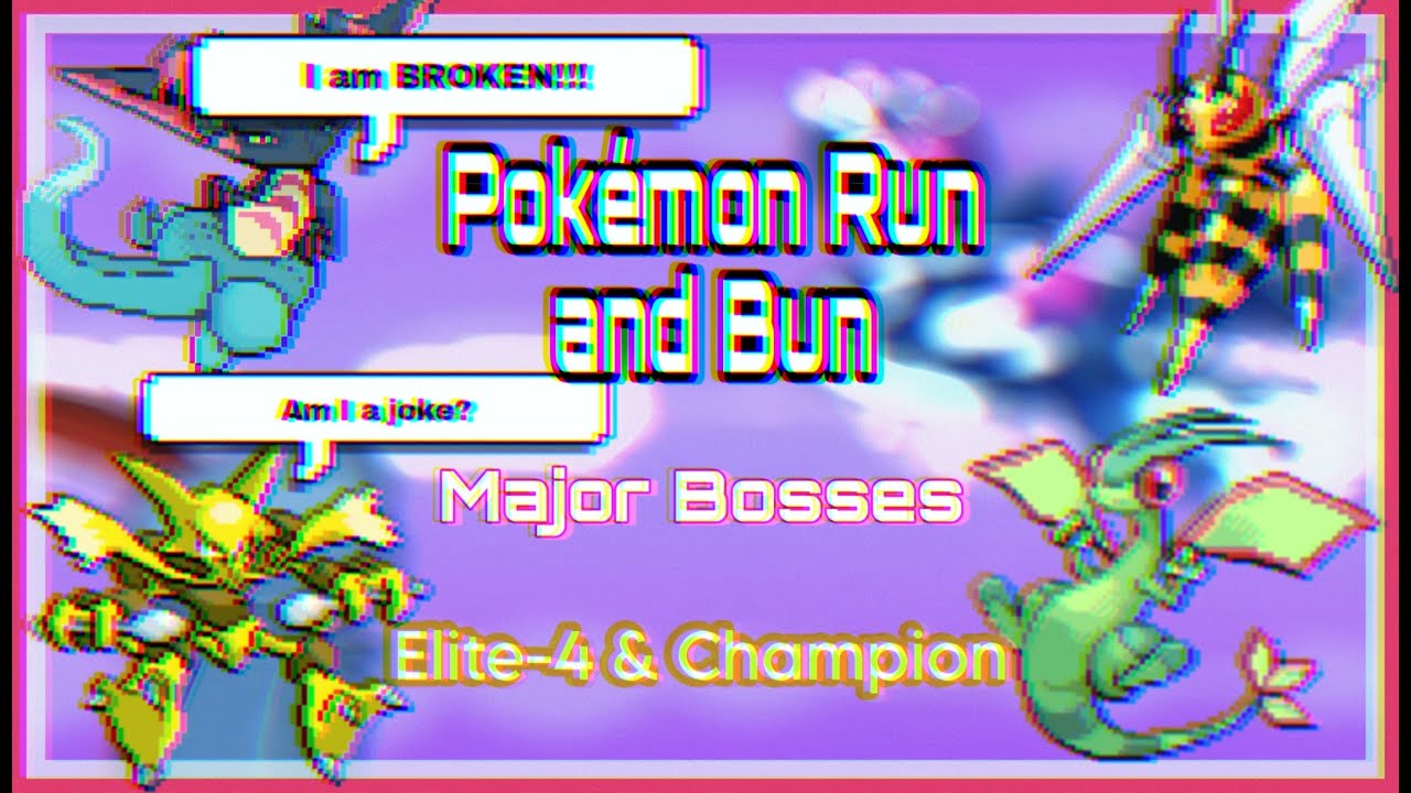 My first ever 'Pokemon Run and Bun Playthrough' (Major Bosses + Elite Four & Champion)-4K 60fps