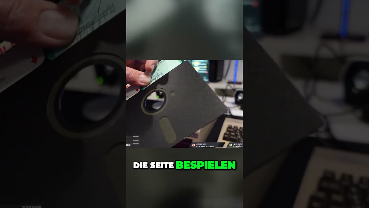 Der geniale Trick um Disketten zwei Mal zu benutzen  #gaming #c64  #meynexone #shortsmitmarietta
