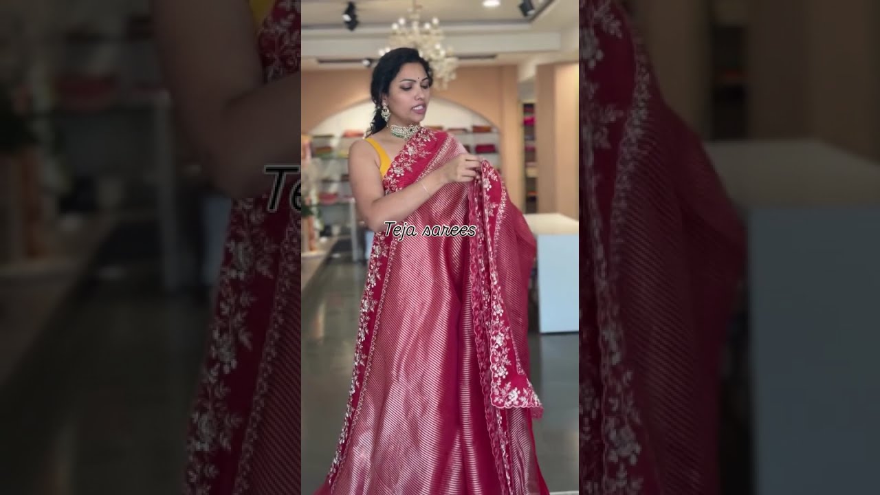 Banarasi kora tissue stripes sarees | | Teja Sarees @Bride Essentials #gadwal  #gadwalsaress