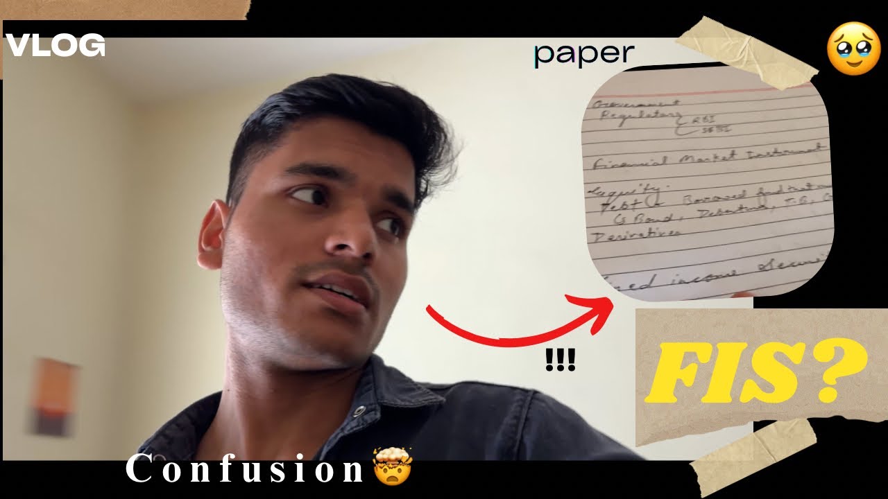 Konsa FIS correct hai yrr..😭|| Paper Day🥹 || #yashkaushal #vlog 