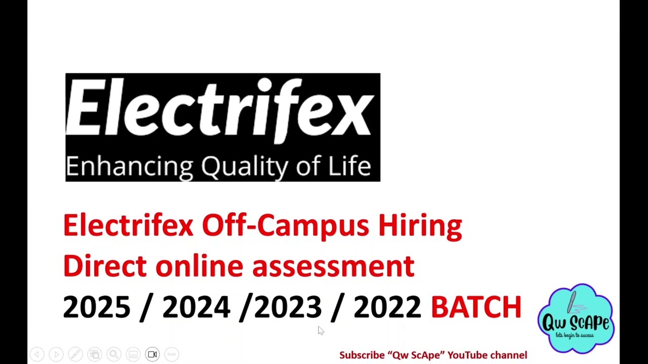 Electrifex hiring for 2025/2024/2023/2022 batch | #freshersjobs #offcampusjobs #btechjobs