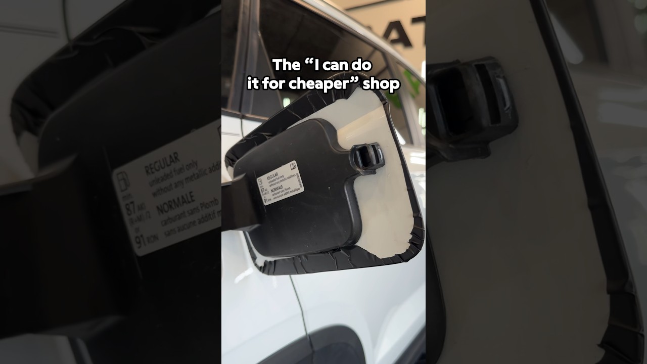 Cheap VS Pro wrap shops 😂 | #carwrapping #carwraps #windowtint #cars #shorts