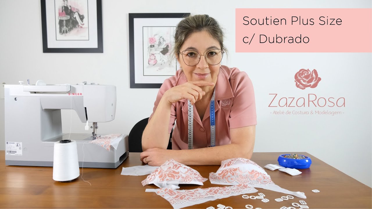 Soutien 500 Plus Size c/ Dublado - Zaza Rosa