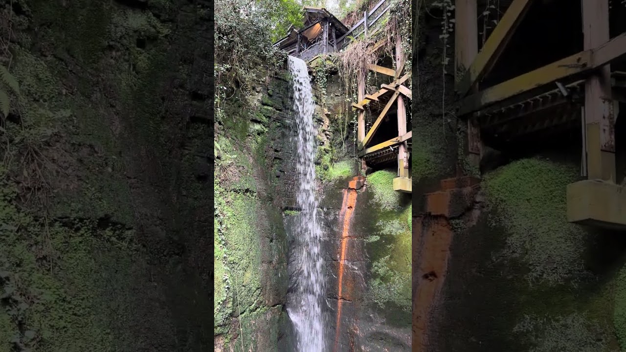 Waterfall at Shanklin Chine on the Isle of Wight