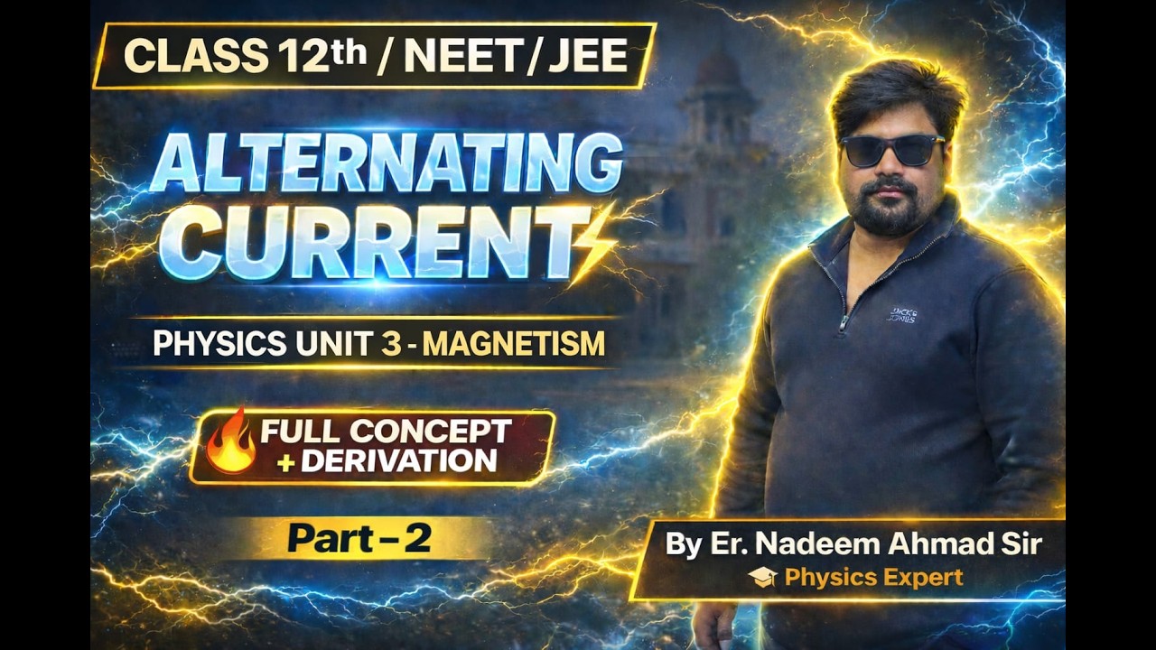 ALTERNATING PART 2 II RESISTIVE , INDUCTIVE & CAPACITIVE CKT  #MAGNETISM PART A.C #redoxtutorials