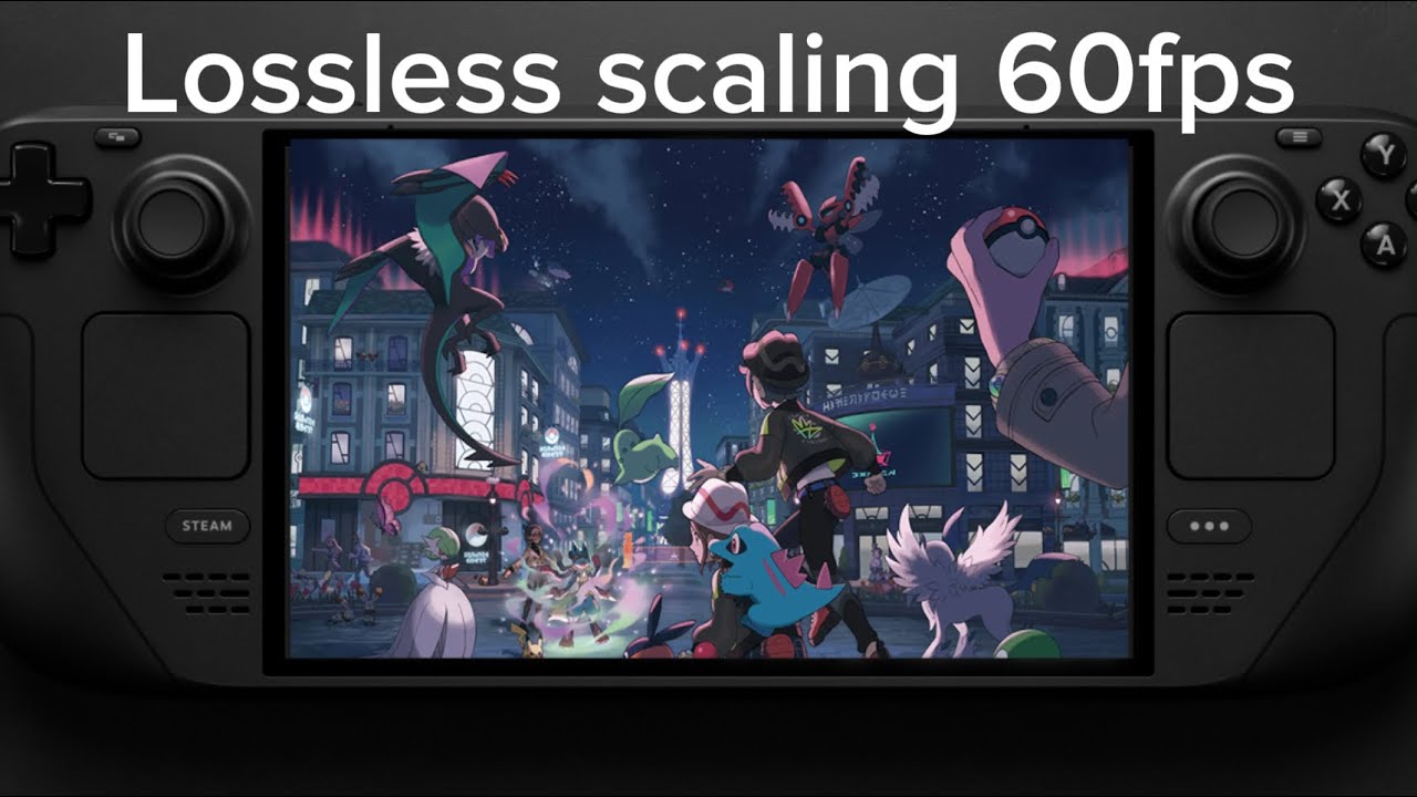 Pokémon legends za steam deck lossless scaling. (Switch emulation)