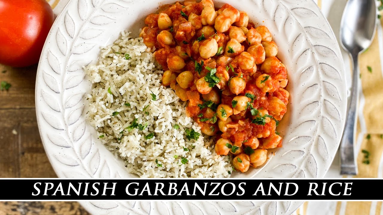 Smoky Spanish Garbanzos with Herbed Basmati Rice