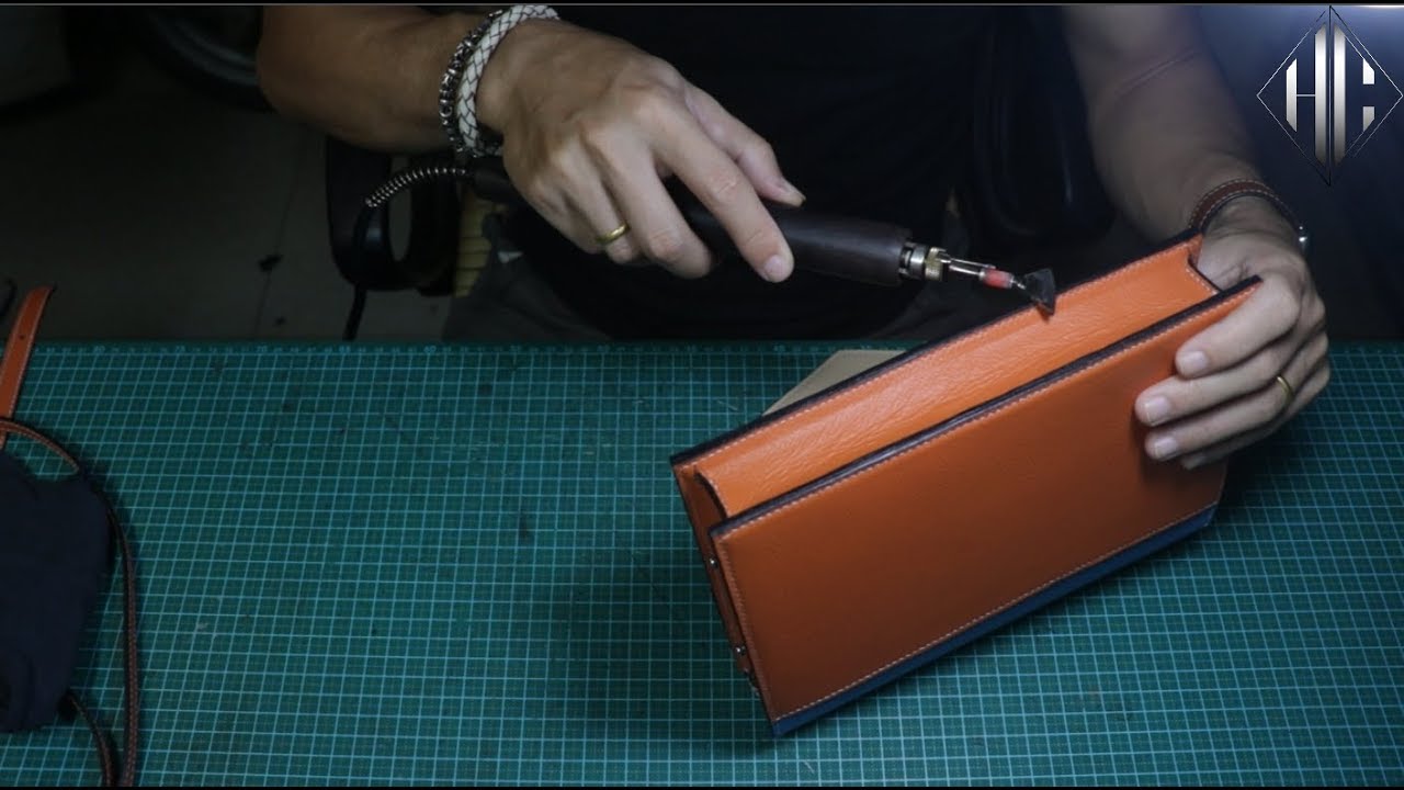 How to use Leather Edge Paint: Heating Method