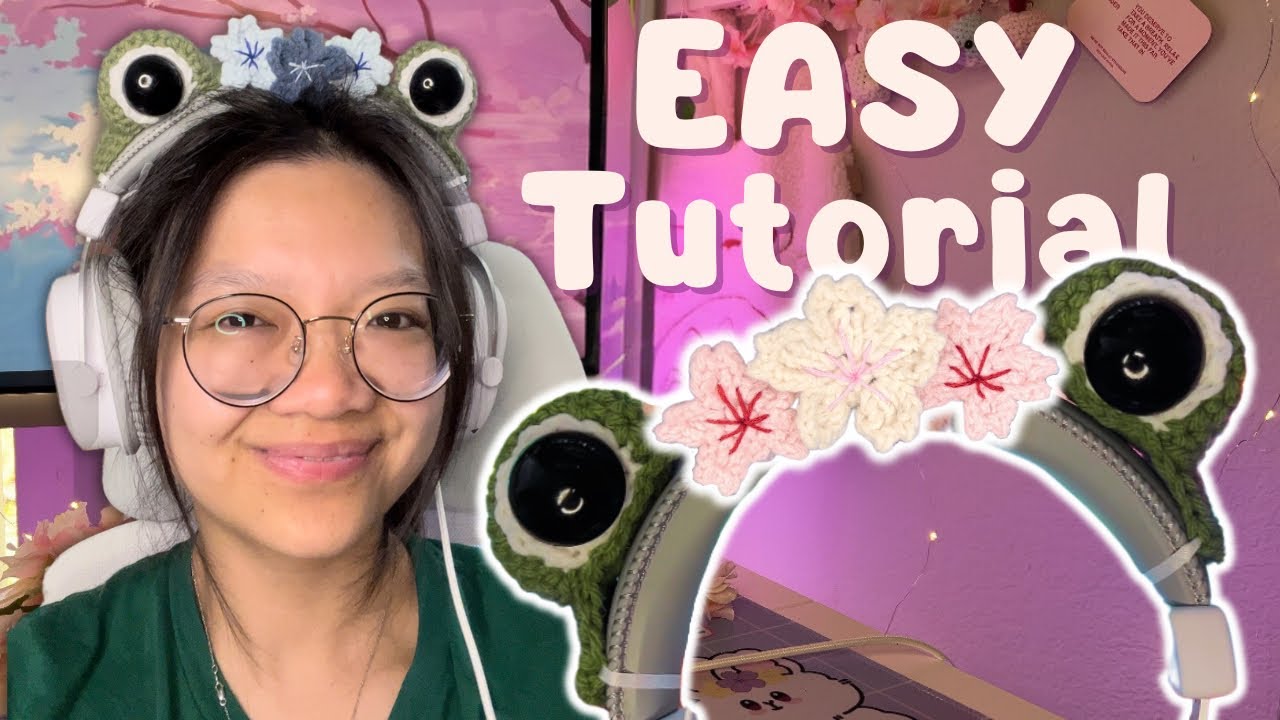 Frog Headset Cover | Easy Crochet Headphone Accessory