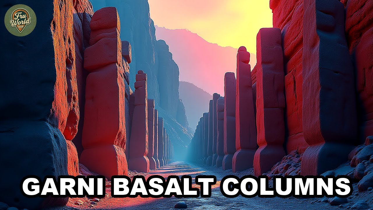 Garni Basalt Columns Gorge Armenia | Garni Basalt Columns Trail, Hexagonal Formations... AL