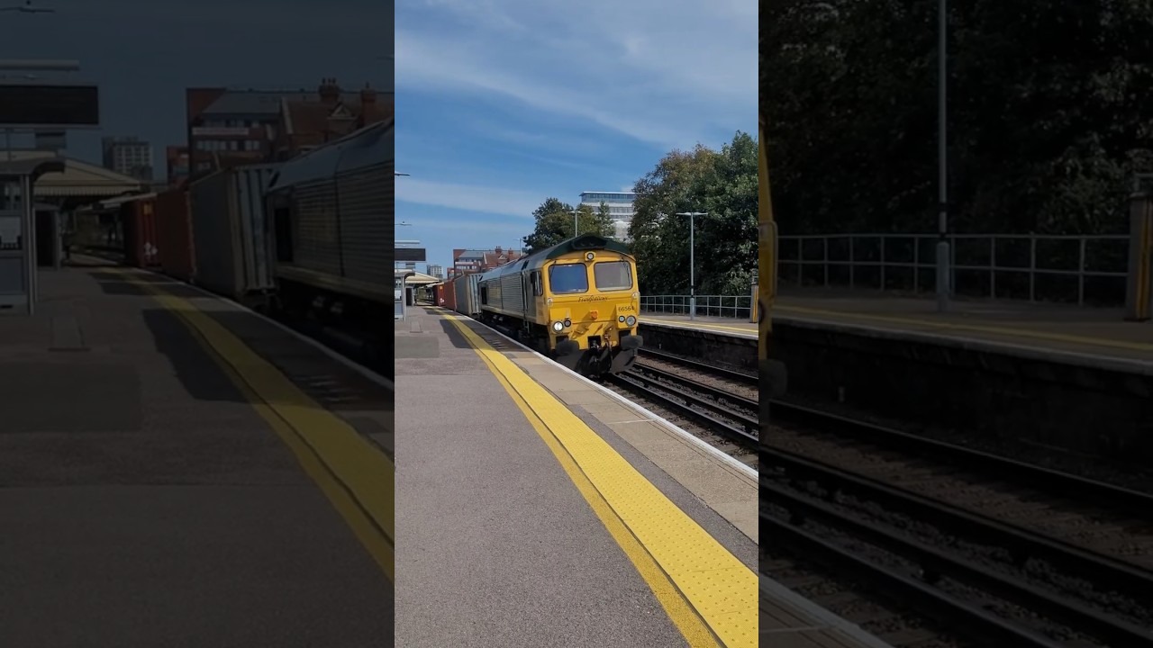 66 in the Freightliner livery passing Basingstoke