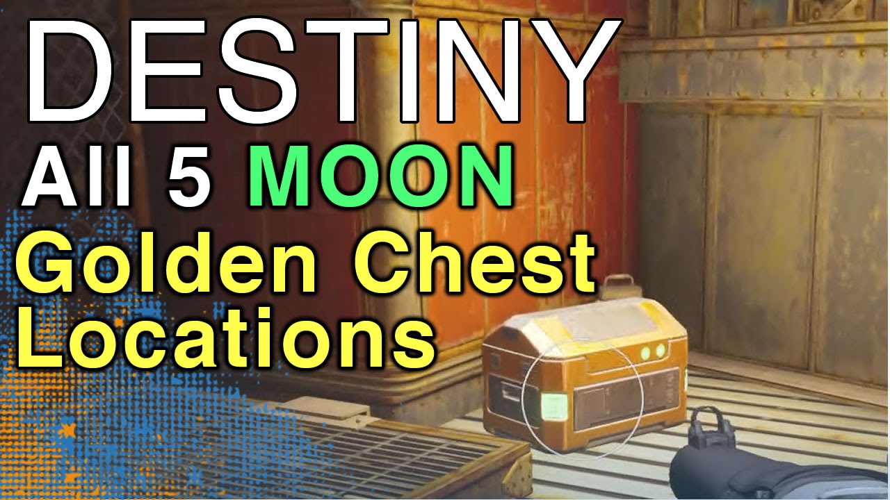 All 5 Destiny Golden Chests Locations on the MOON | WikiGameGuides