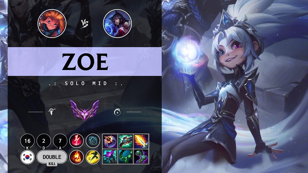 Zoe Mid vs Ahri - KR Master Patch 14.10