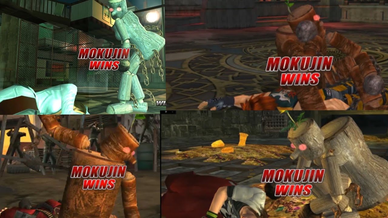 Mokujin humiliating Charecters with their own Win poses  | Tekken 5 Dark Resurrection