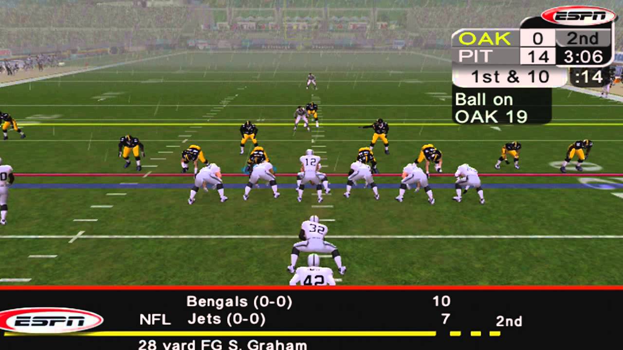 ESPN NFL 2K5 STEELERS FRANCHISE MODE - WEEK 1 VS RAIDERS