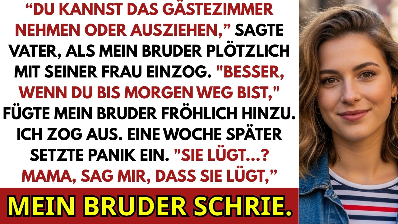 Beim Familienessen Sagten Meine Eltern Nimm Das Gästezimmer – Oder Zieh Aus. Also Ich...