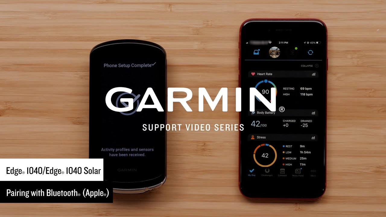 Поддержка: Сопряжение Edge® 1040 с приложением Garmin Connect™ (Apple®)