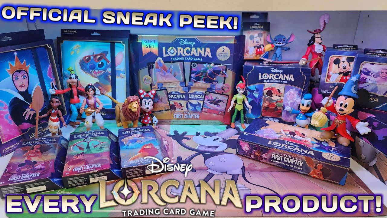 EVERY DISNEY LORCANA TCG PRODUCT! Official Sneak Peek! New In Hand!
