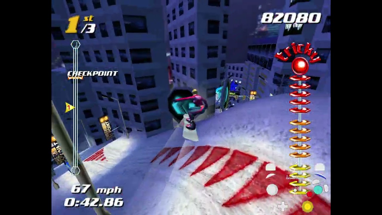 SSX Tricky - Merqury City Meltdown Race (No Restrictions) - 1:55.01 (WR)