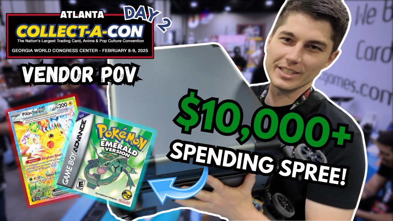 A Wild Suitcase FULL of Pokemon Cards Appeared | Collect a Con Atlanta 2025 Day 2 VENDOR POV