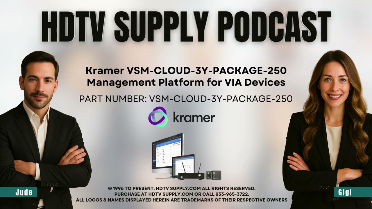 Kramer VSM-CLOUD-3Y-PACKAGE-250 Management Platform for VIA Devices