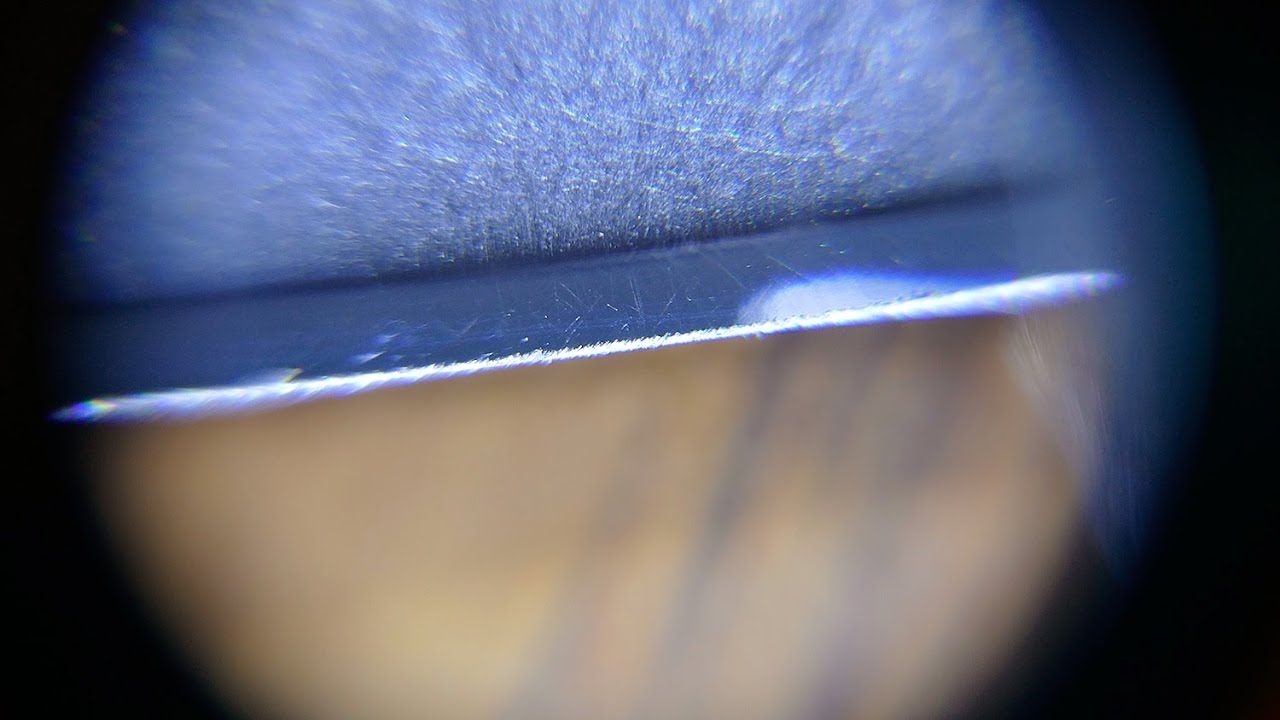 Falando sobre micro fio e um teste de corte da faca Kohetsu em aço HAP40