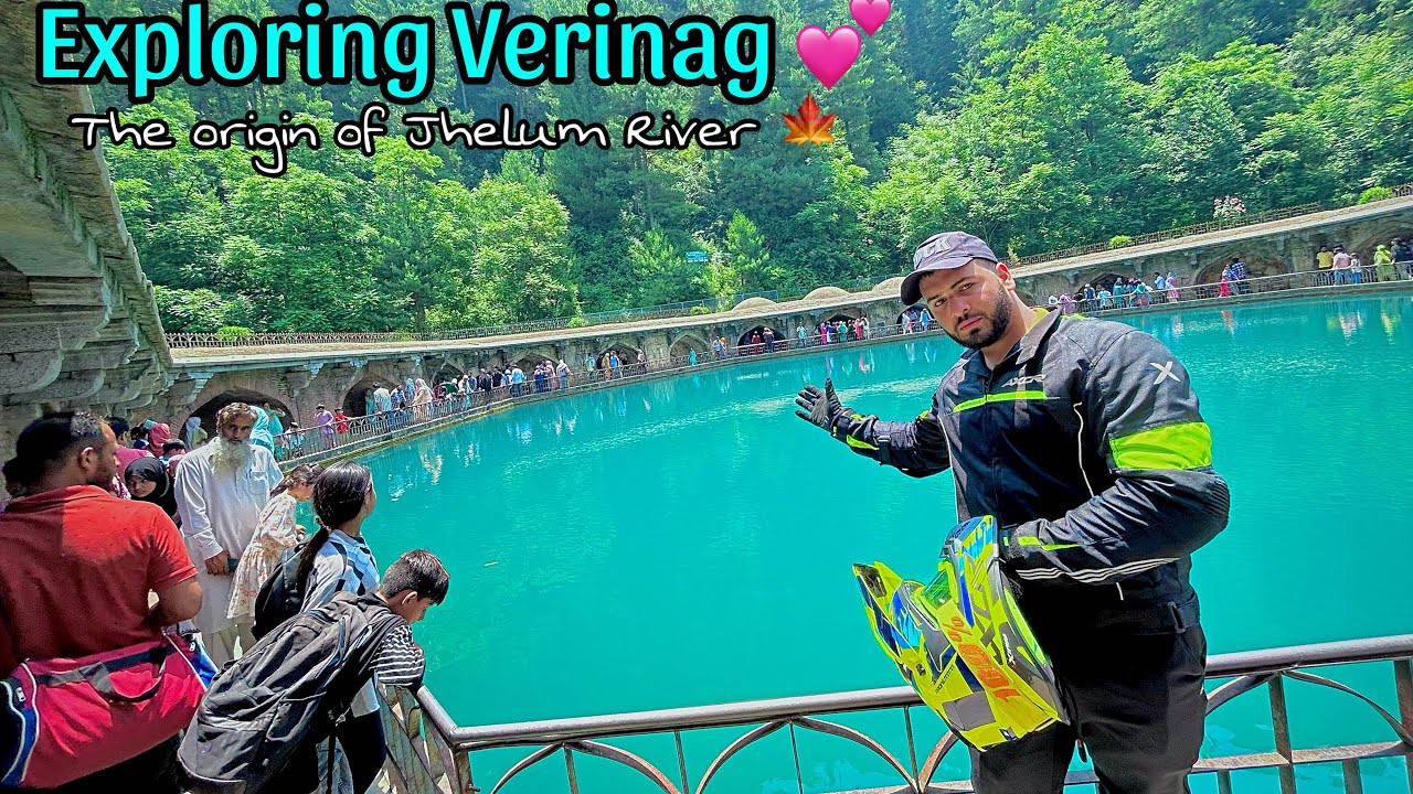 Exploring 📍Verinag hidden paradise in kashmir/Anantnag Real Blue Water💧Mughal Garden #verinag #view