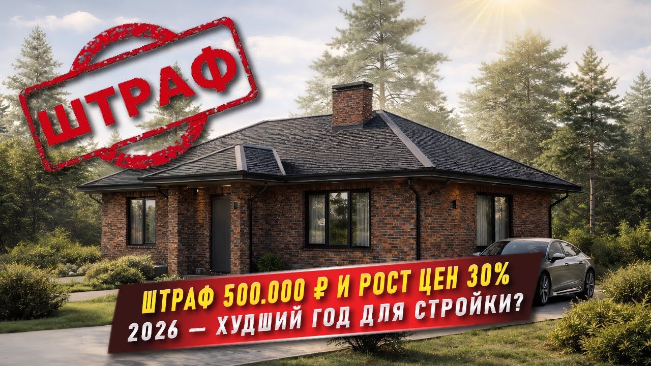 Реальная цена дома в 2026 г | Строительство каменных домов в 2026: цены, налоги, новые штрафы