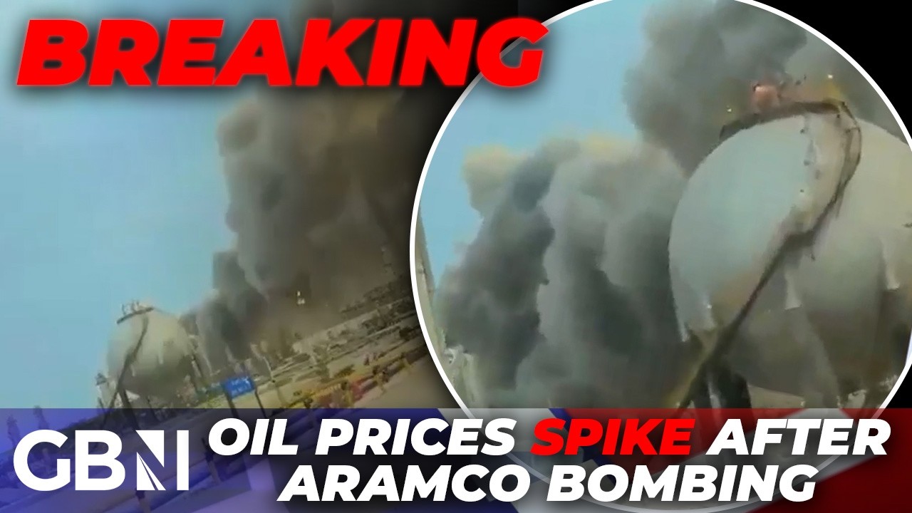 IRAN LATEST: HUGE plumes of smoke seen after Saudi Aramco oil refinery bombed in 'global' attack
