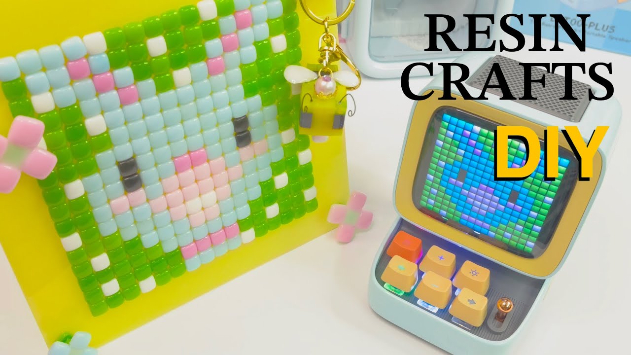 Divoom Ditoo Speaker & Resin Crafts- Pixel Art- DIY- Tutorial