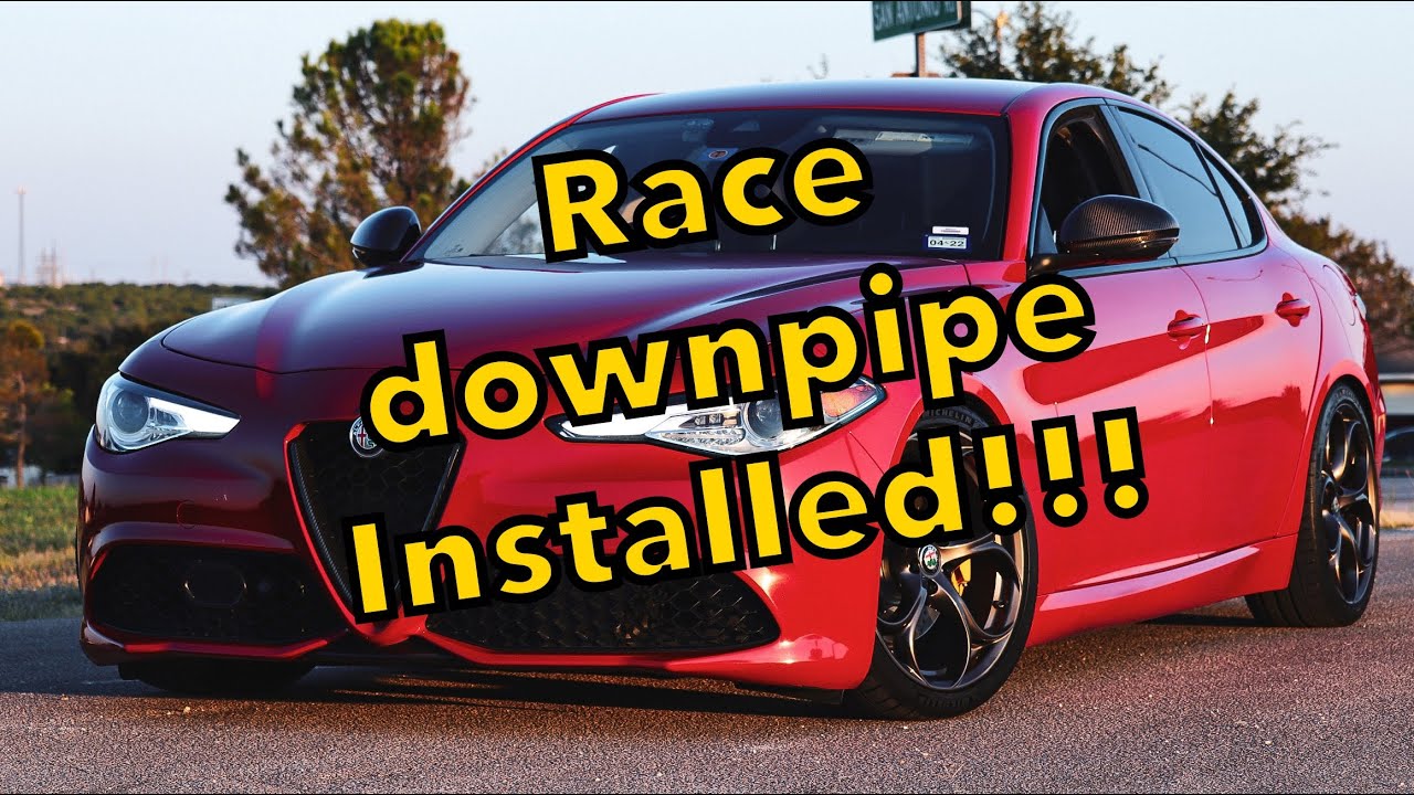 Обзор даунпайпа Alfa Romeo Giulia !!!