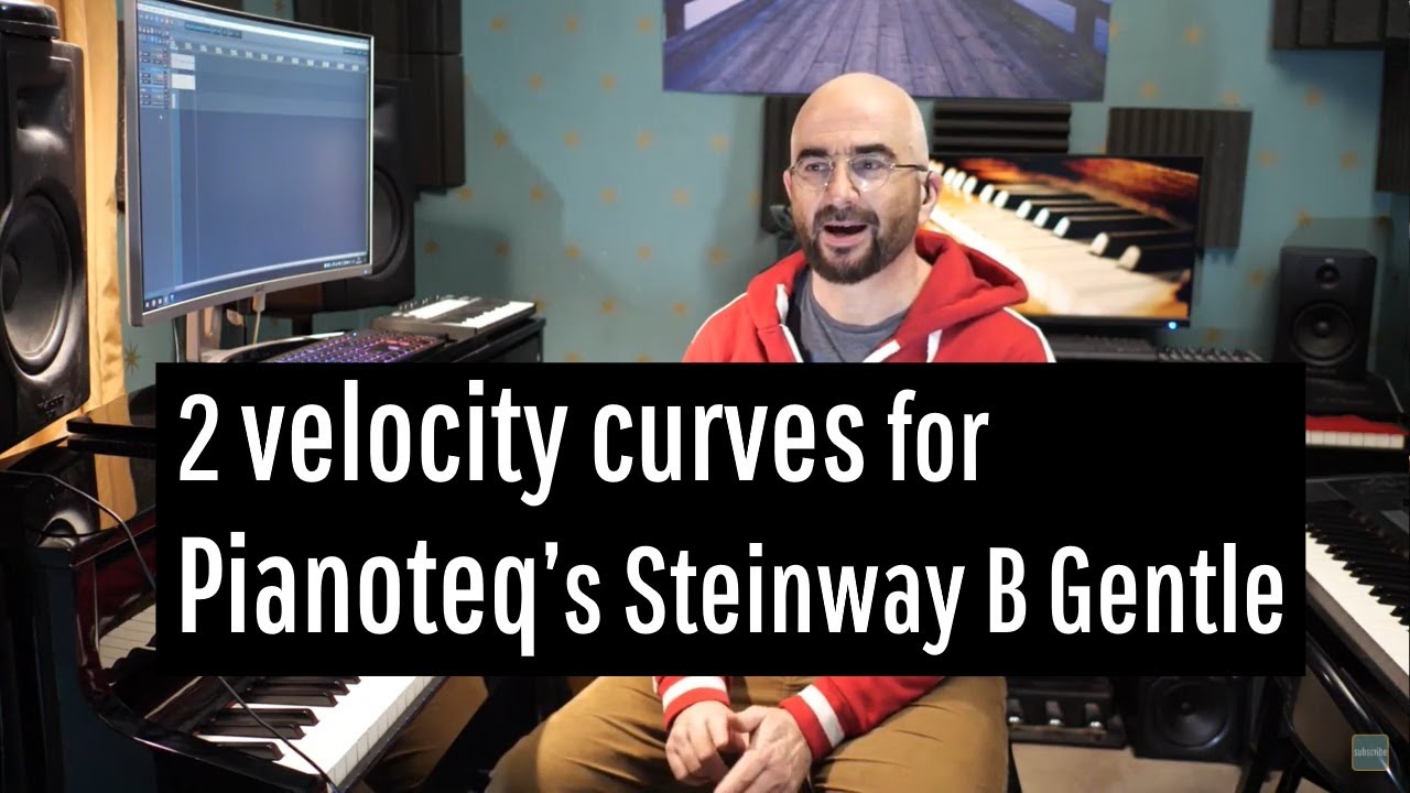 2 velocity curves for Pianoteq's Steinway B Gentle 🎹