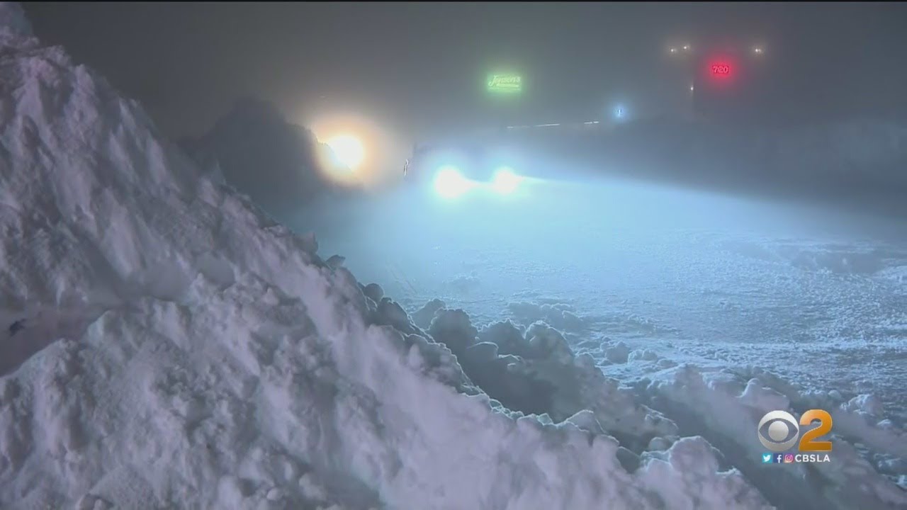 Fresh Snow Hits Mountains In Running Springs