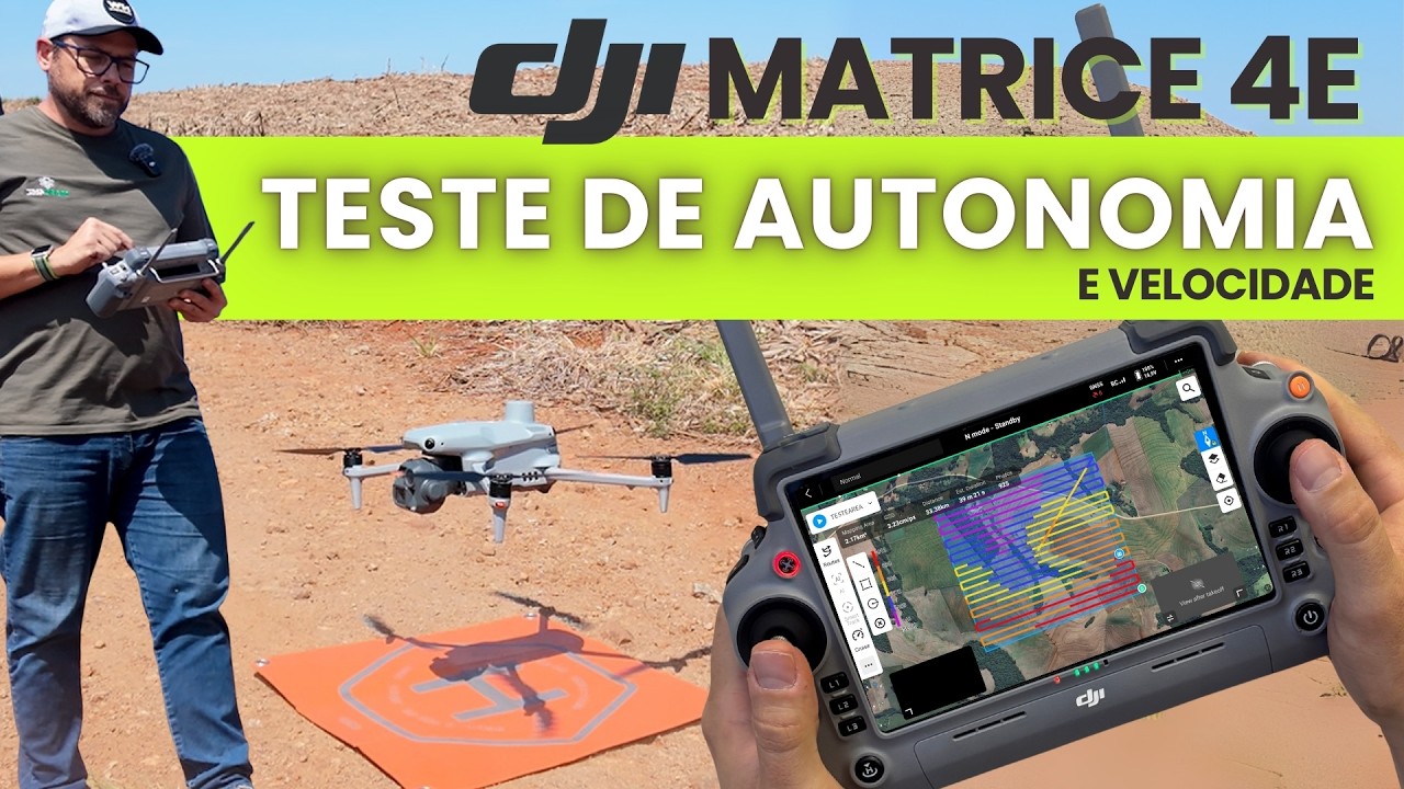 DJI MATRICE 4E | QUANTO conseguimos MAPEAR com uma BATERIA em DIFERENTES VELOCIDADES