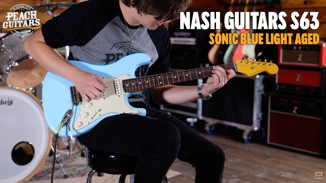 No Talking...Just Tones | Nash Guitars - S63 | Sonic Blue Light Aged